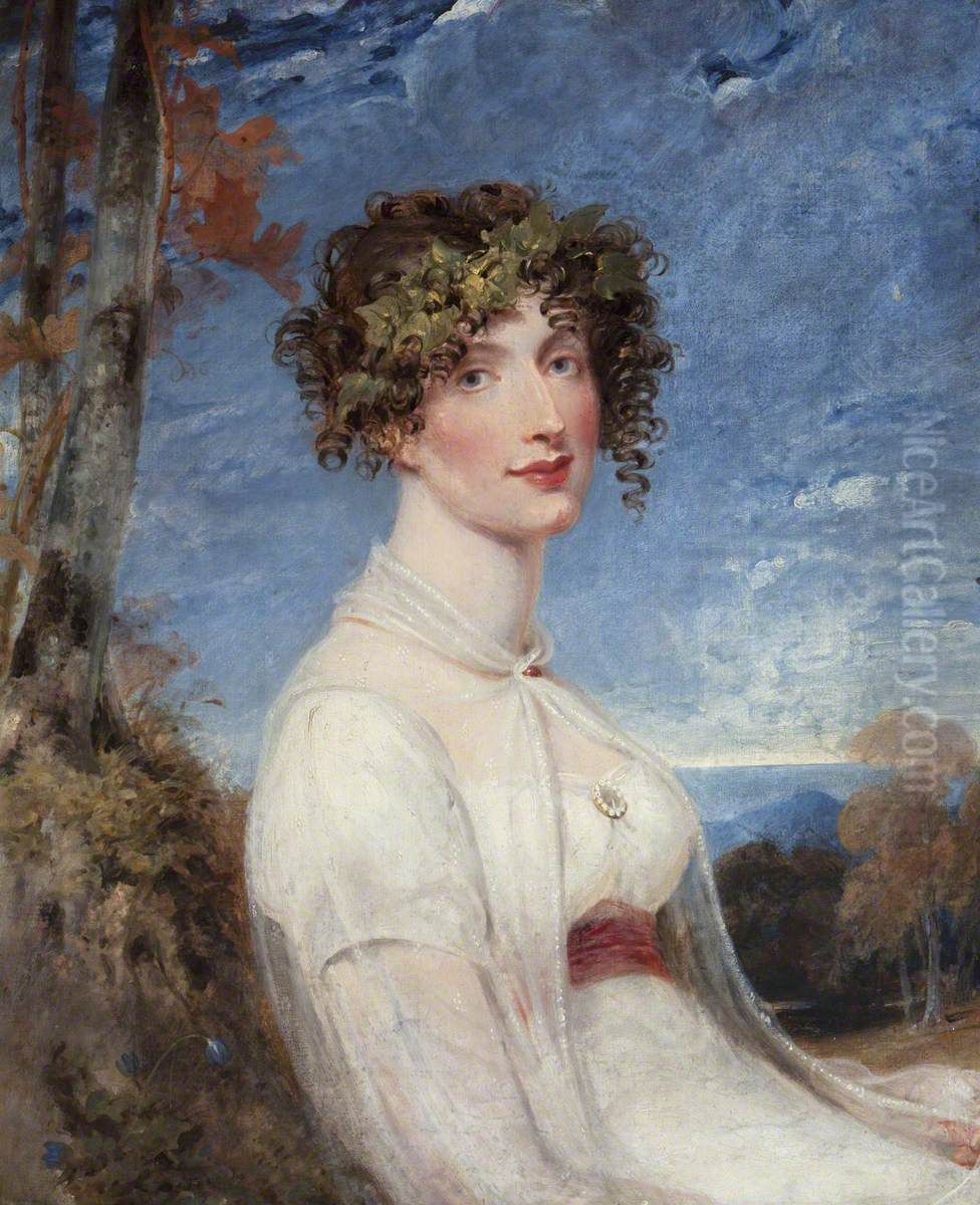 The Hon. Charlotte Wilson, The Hon. Mrs Abbot Upcher (1790-1857) Oil Painting by Richard Westall