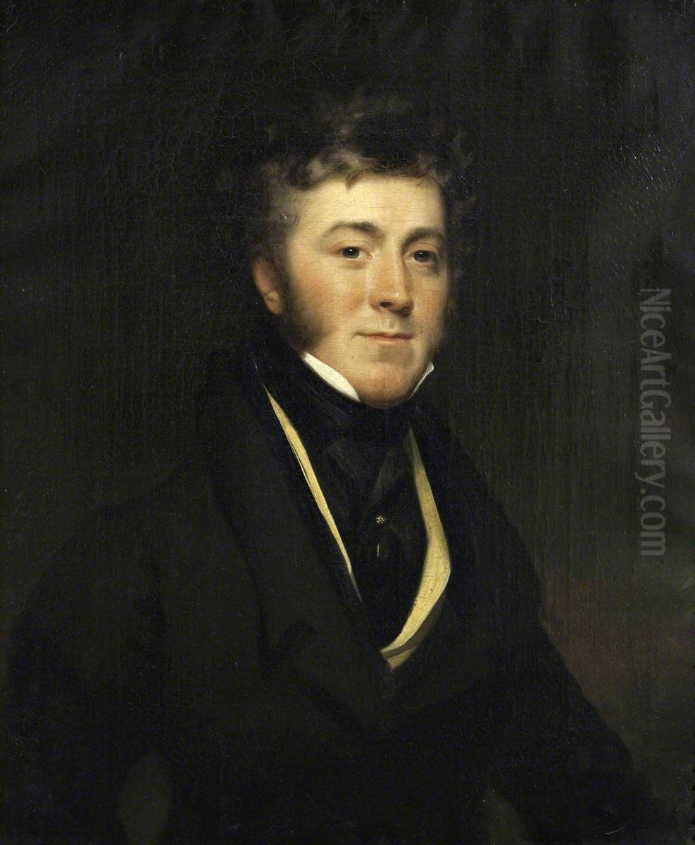Thomas William Anson, 1st Earl of Lichfield (1795-1854) Oil Painting by Chester Harding