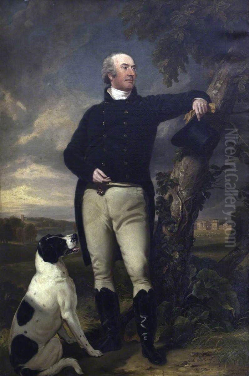 Thomas William Coke, 1st Earl of Leicester (1752-1842) Oil Painting by Ramsay Richard Reinagle