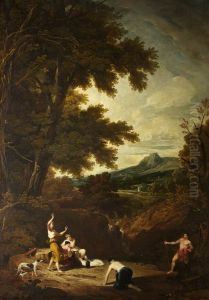 Classical Landscape  with Diana and Actaeon