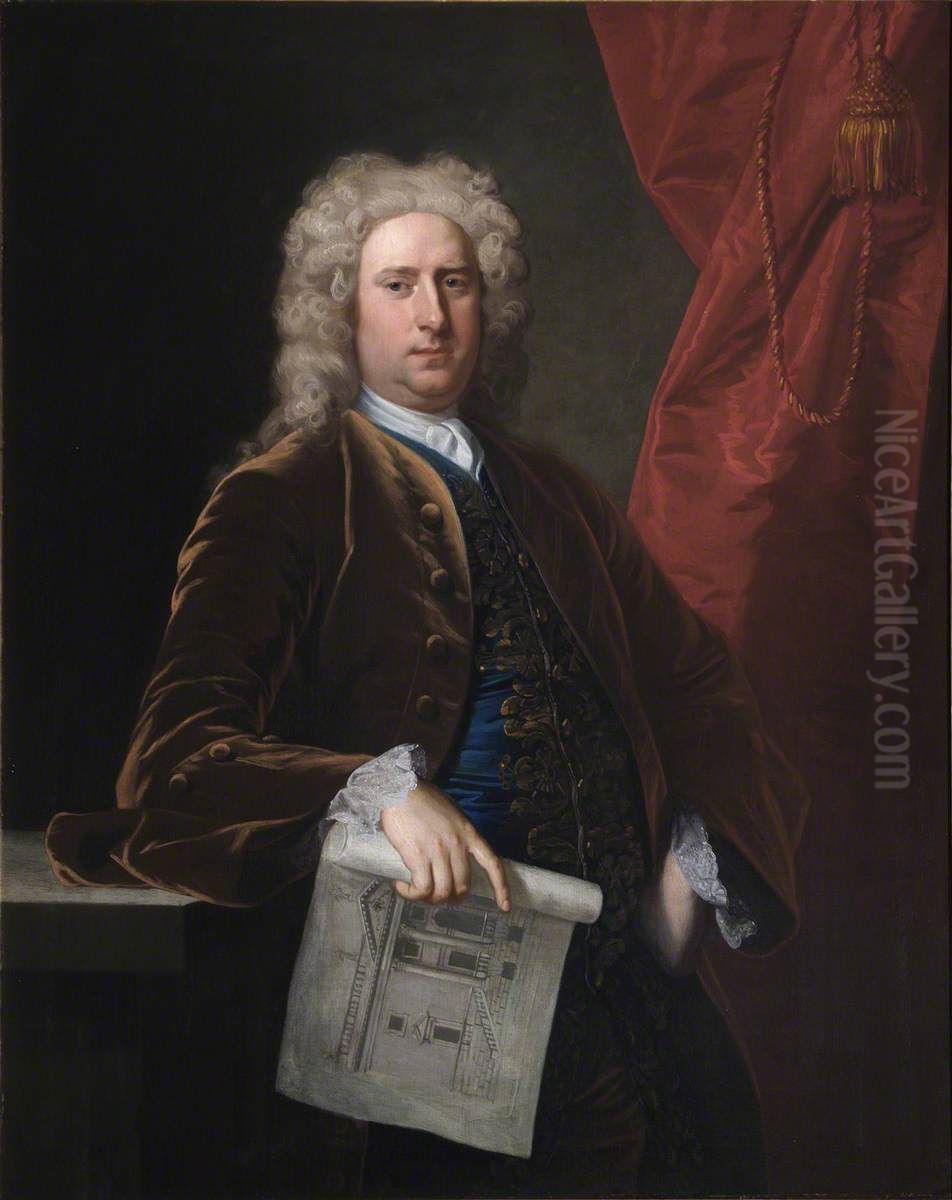 Henry Hoare I (1677-1725) Oil Painting by Michael Dahl