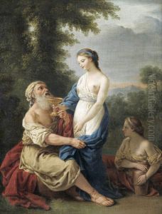 Lot and his Daughters (after Lagrenee)