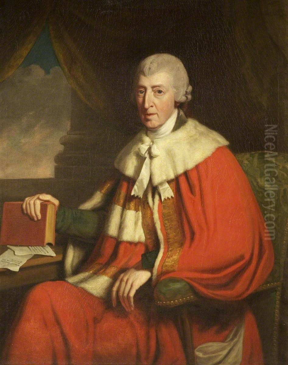 Sir William Henry Lyttelton, 1st Lord Lyttelton, Baron Frankley (1724-1808) Oil Painting by Woodforde, Samuel