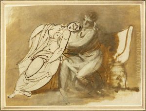 Sketch of Virgil reading the Aeneid to Augustus and the Fainting Octavia