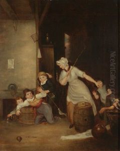 A Dame scolding Naughty Children