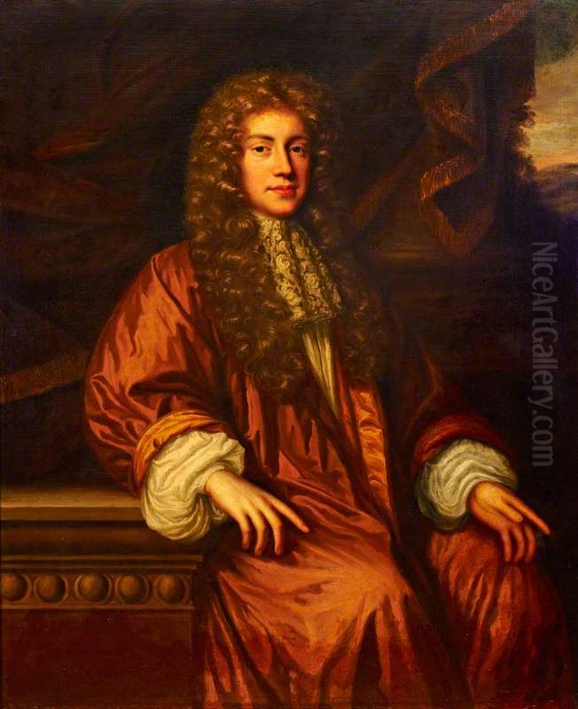 Sir Edwyn Sadleir, 2nd Baronet of Temple Dinsey (1656-1719) Oil Painting by Mary Beale