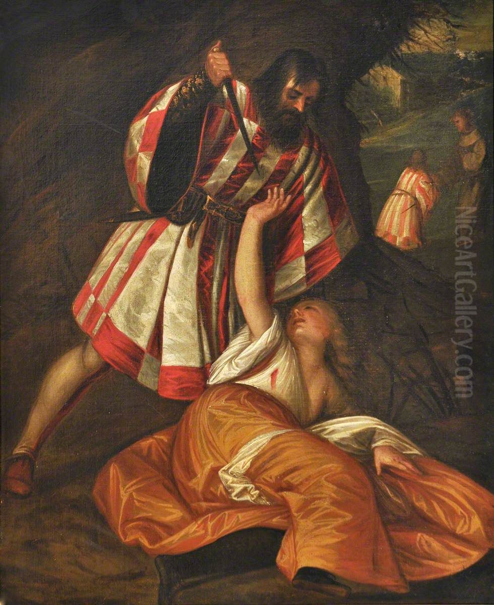 The Jealous Husband Oil Painting by Titian