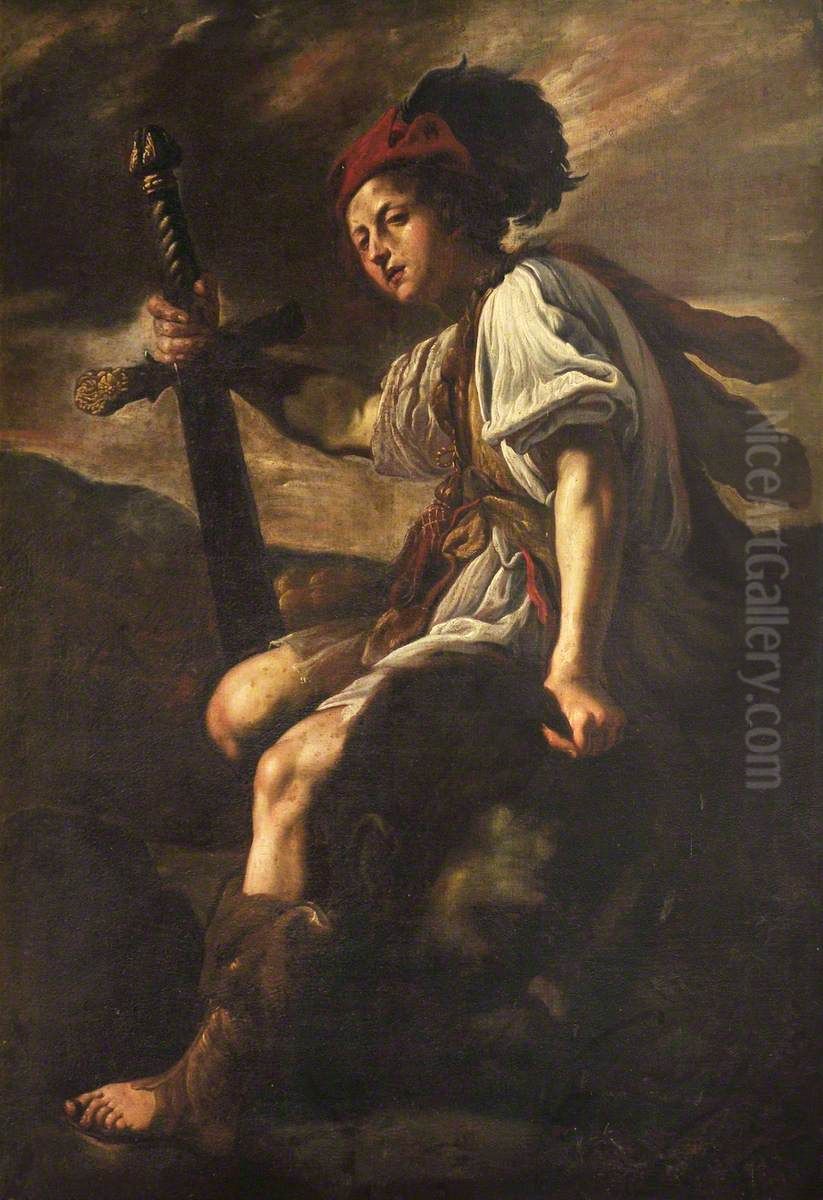 David Oil Painting by Domenico Fetti