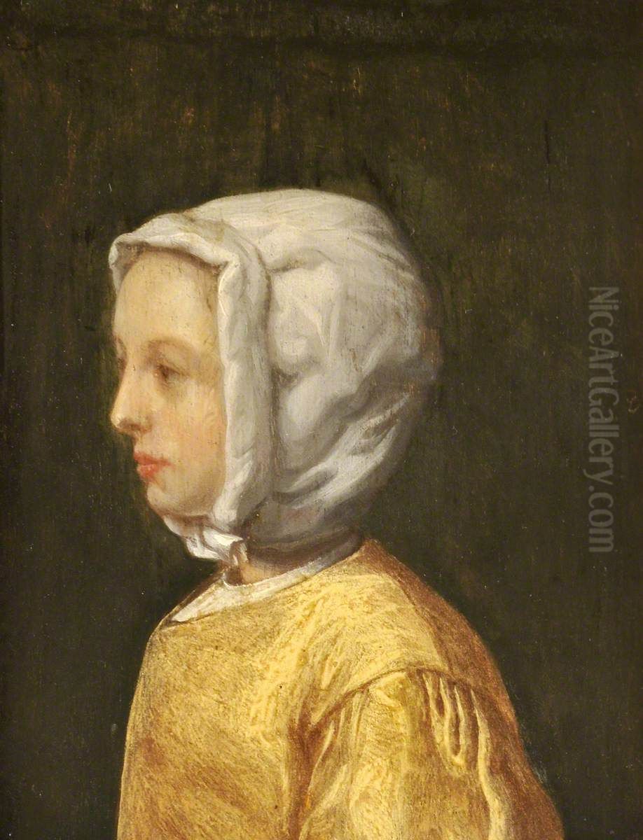 A Woman in Profile, possibly the Artist's Sister Gesina ter Borch Oil Painting by Gerard Ter Borch