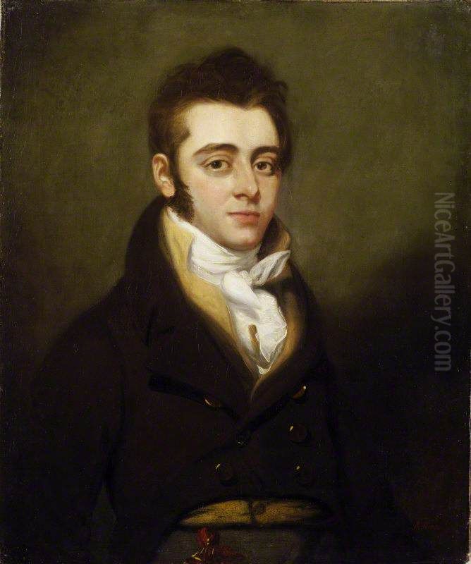Colonel Alban Thomas Jones Gwynne (1784-1861) Oil Painting by Mather Brown