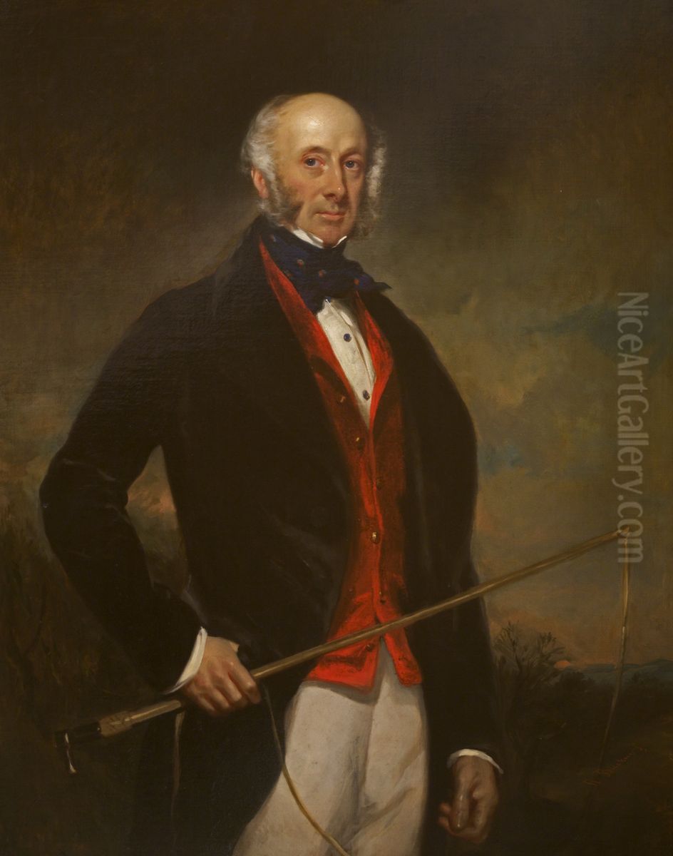 Sir Charles Morgan Robinson Morgan, 3rd Bt, 1st Baron Tredegar (1792 - 1875) Oil Painting by Richard Buckner