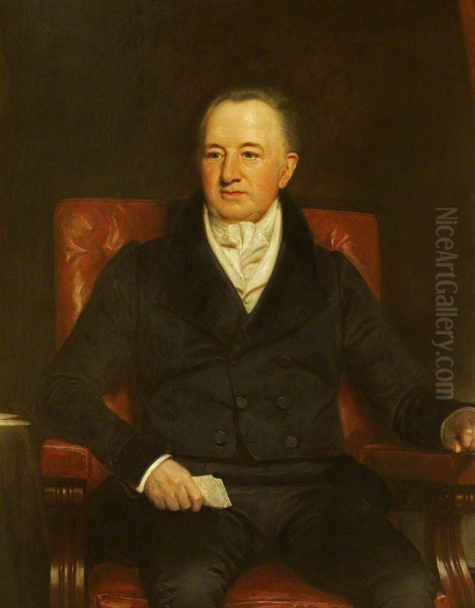 Sir Charles Gould Morgan-Robinson, 2nd Baronet, MP (1760-1846) Oil Painting by Henry William Pickersgill