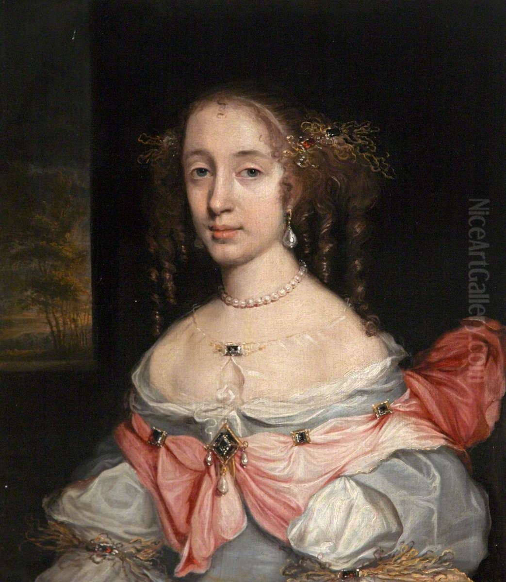 Margaret Spencer, Lady Arundell of Wardour (d.1704) Oil Painting by John Michael Wright