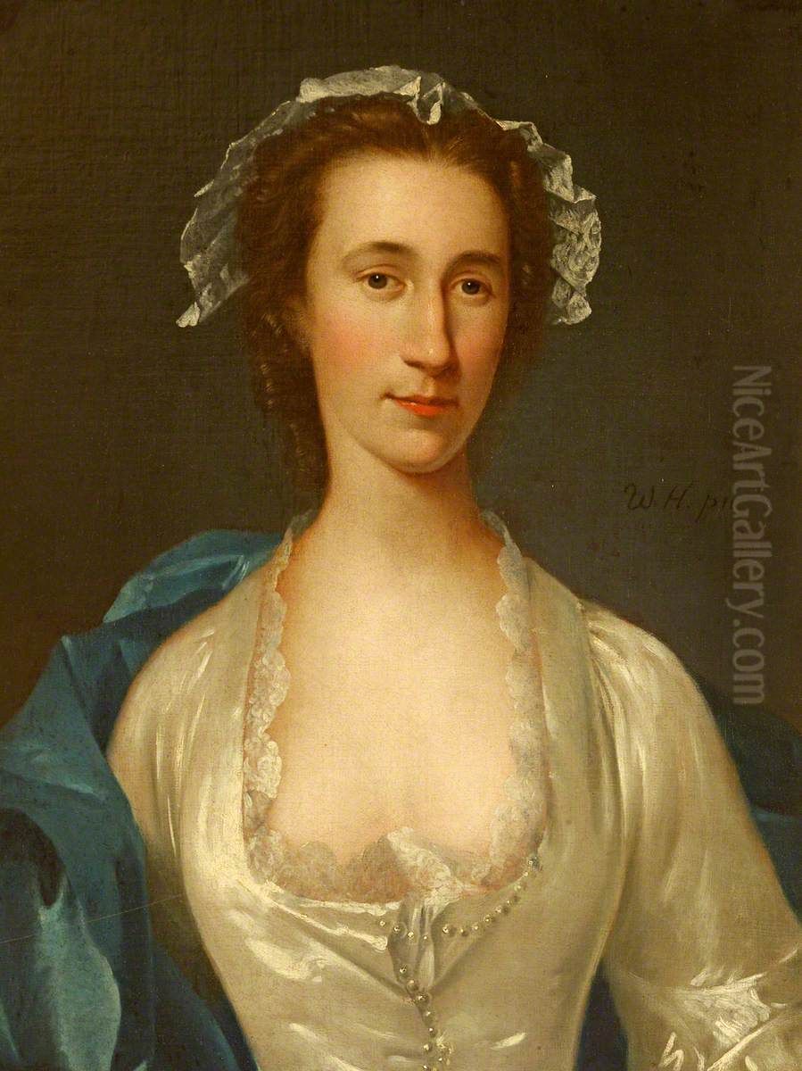 Peg Woffington (?1714 - 1760) Oil Painting by William Hoare
