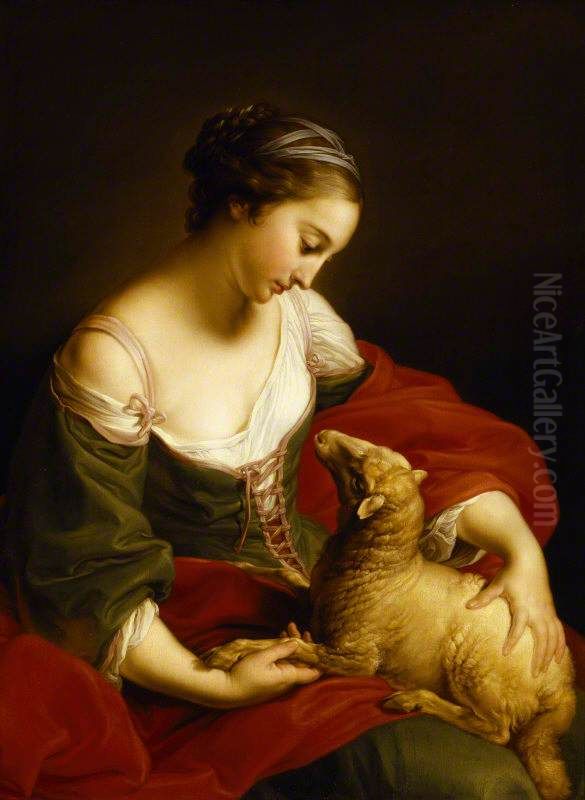 Meekness Oil Painting by Pompeo Batoni