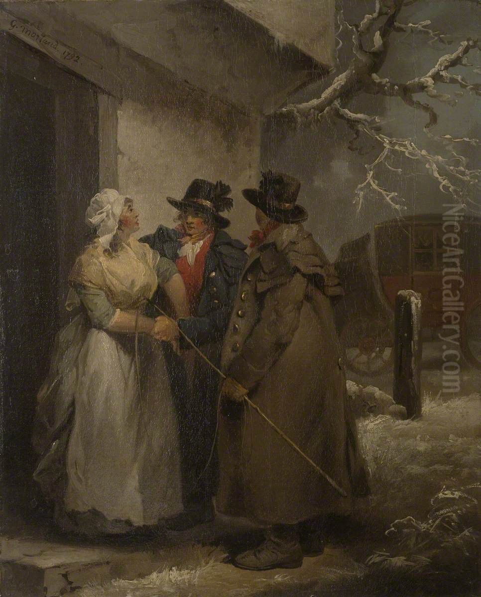 The Departure Oil Painting by George Morland