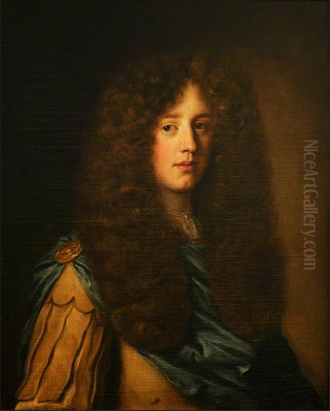 Portrait of Elizabeth Rivett, wife of Thomas Chute (1660-1702) of Pickenham Hall; collection The Vyne, Hampshire Oil Painting by Philippe Vignon