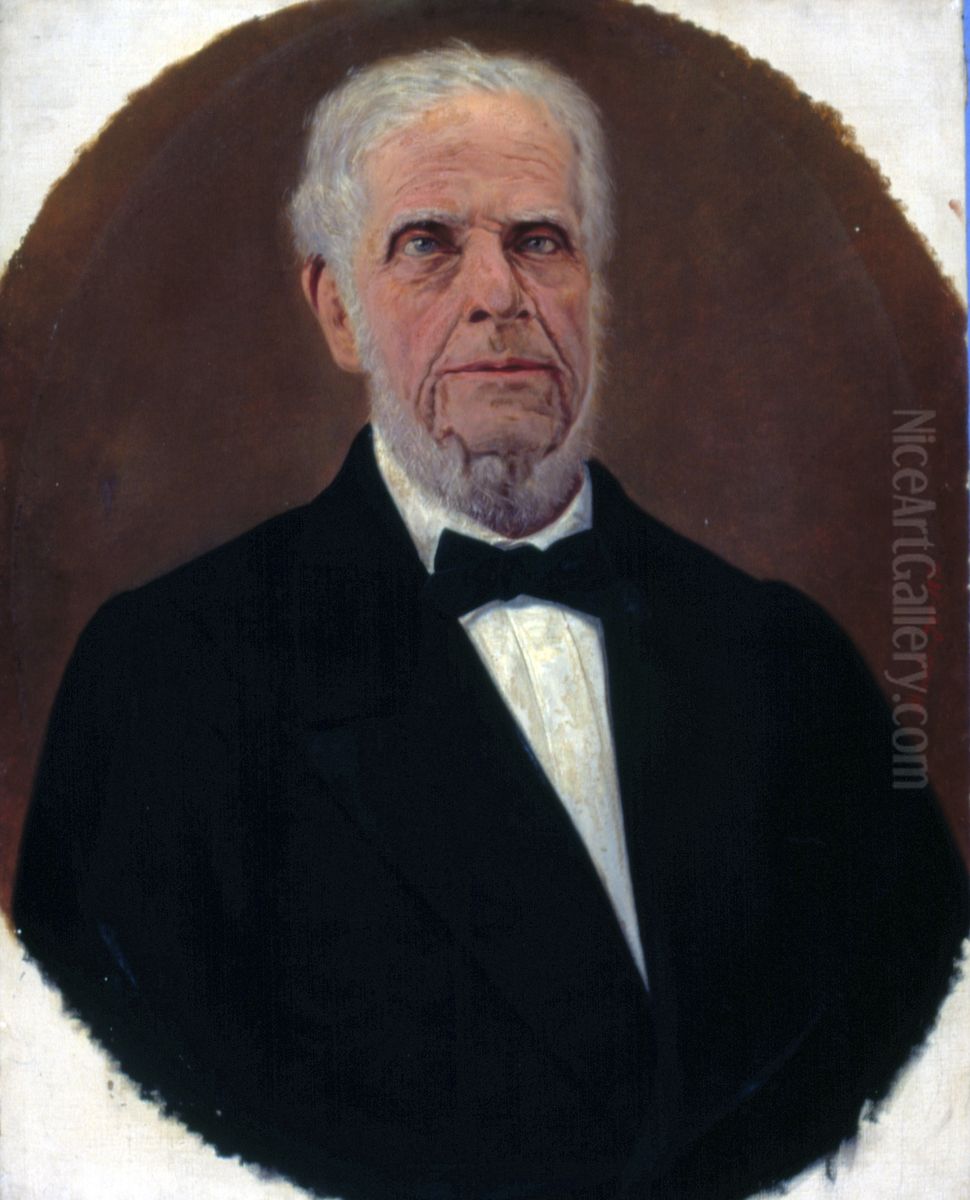 Retrato de Antonio Paes de Barros (Primeiro Barao de Piracicaba) Oil Painting by Jose Ferraz De Almeida Junior
