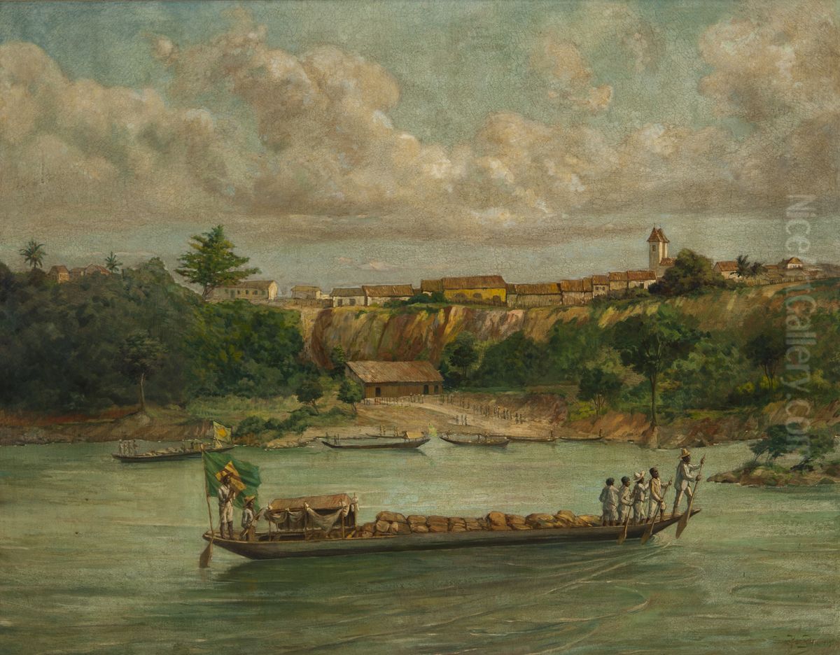 Partida de Porto Feliz Oil Painting by Oscar Pereira Da Silva