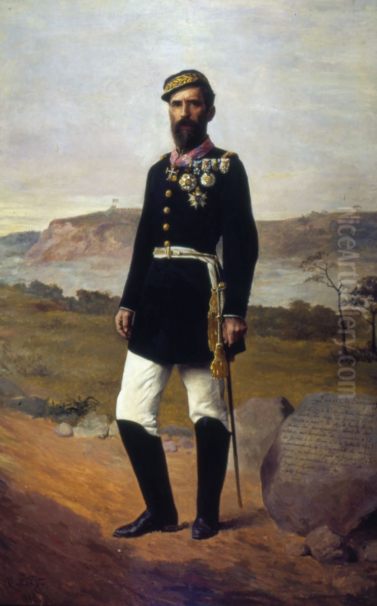 Retrato do General Jose Couto de Magalhaes Oil Painting by Jose Ferraz De Almeida Junior
