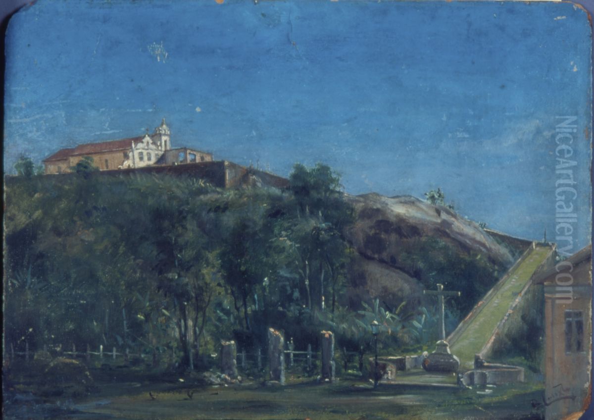 Convento de Itanhaem, 1884 Oil Painting by Benedito Calixto
