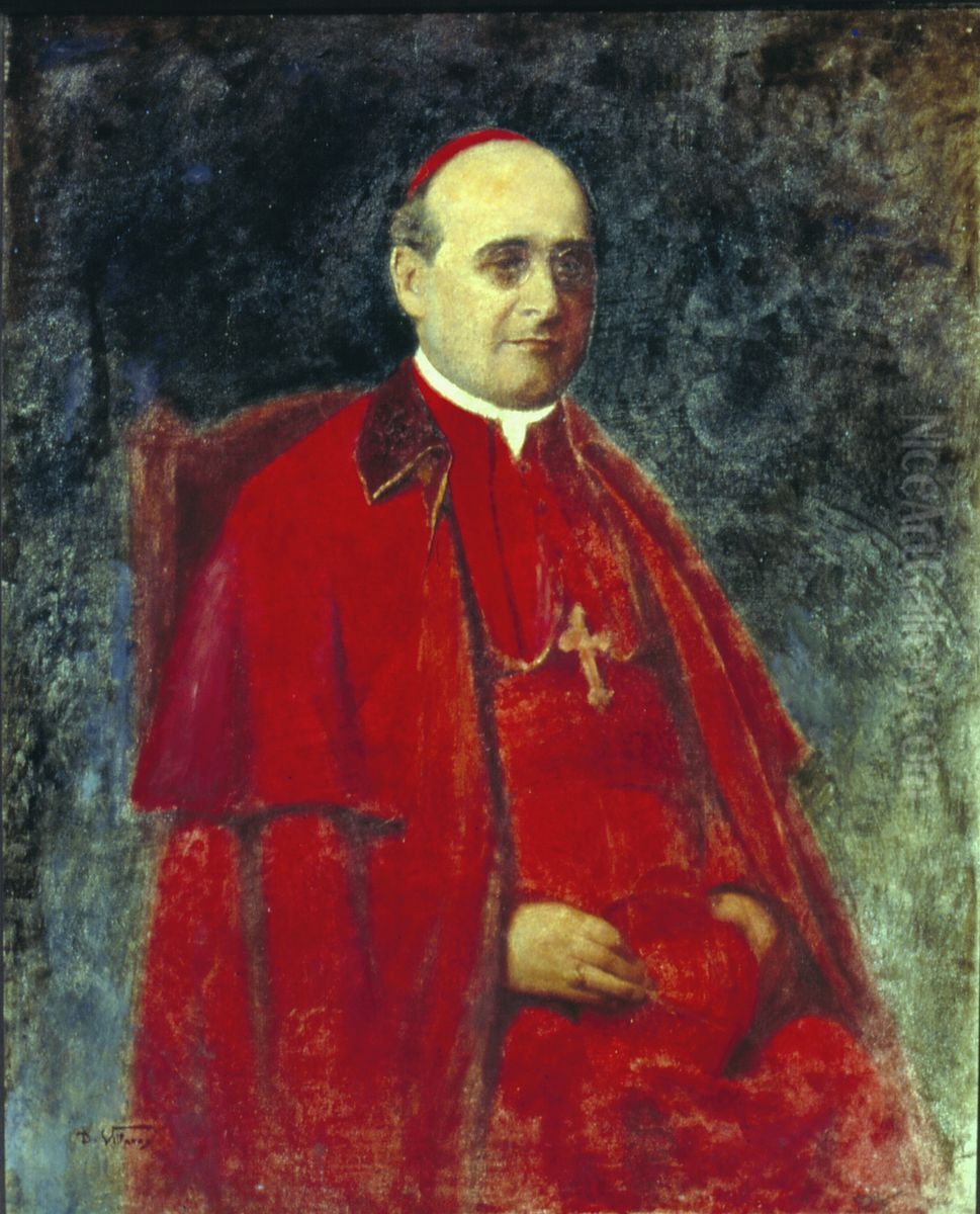 Retrato de D. Sebastiao Leme da Silveira Cintra Oil Painting by Decio Villares