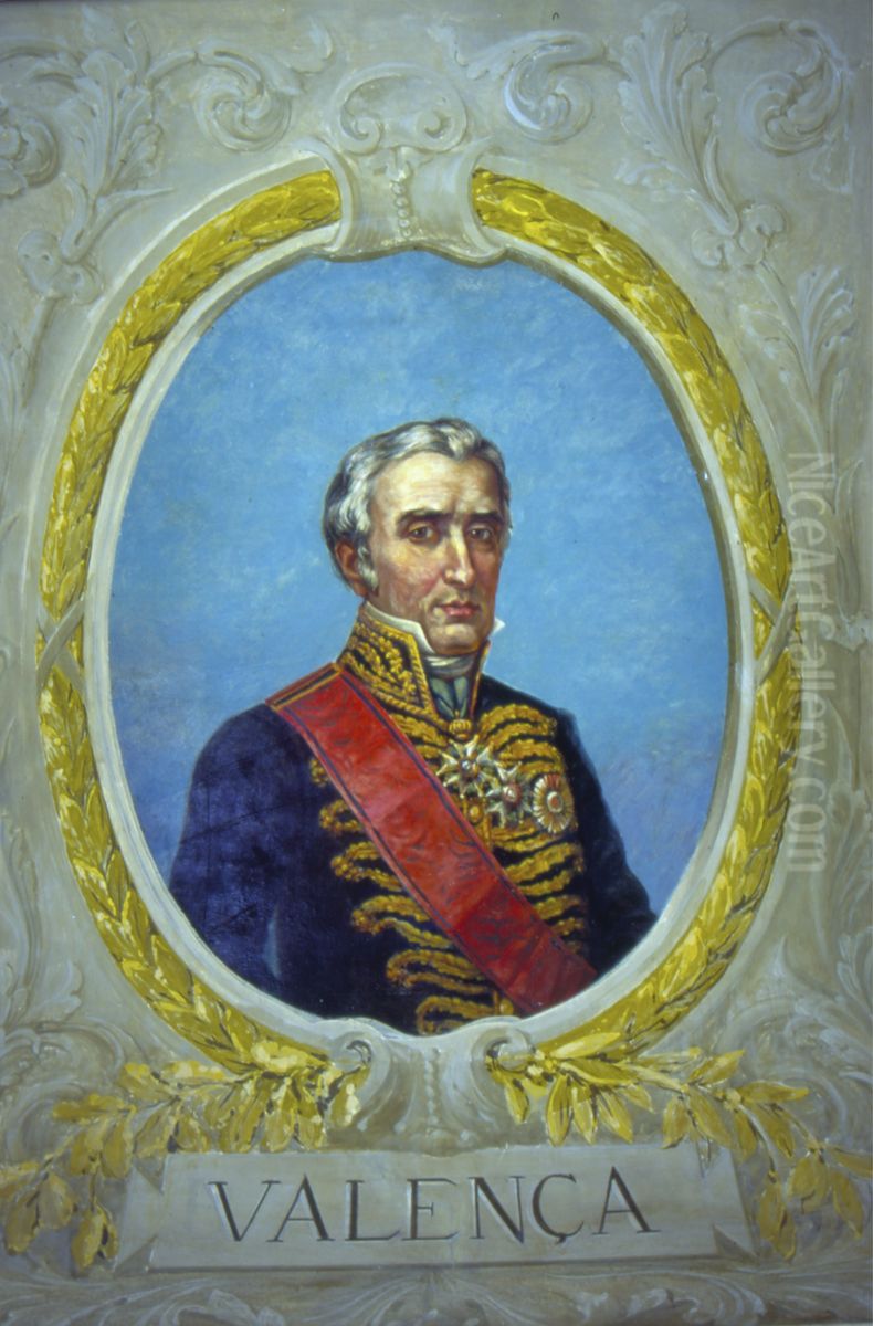 Retrato de Estevam Ribeiro de Rezende (Marques de Valenca) Oil Painting by Oscar Pereira Da Silva