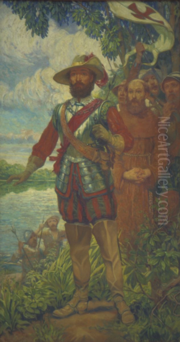 Posse da Amazonia Oil Painting by Fernandes Machado
