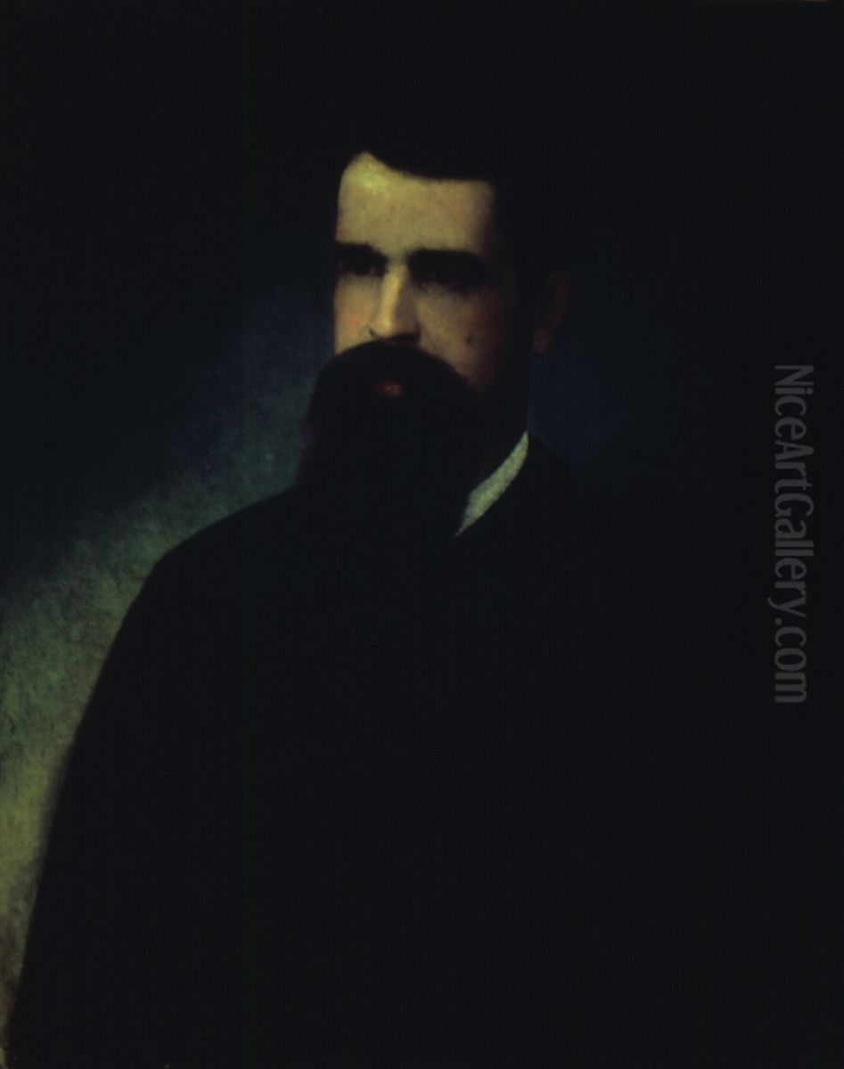 Retrato do Dr. Elias Chaves, 1879 Oil Painting by Jose Ferraz De Almeida Junior