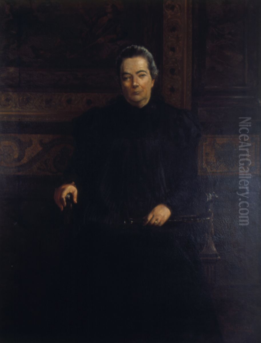 Retrato de Dona Veridiana Prado Oil Painting by Carlo de Servi