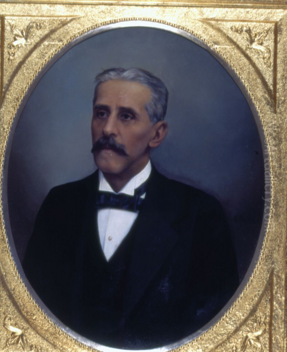 Retrato de Augusto de Souza Queiroz Oil Painting by Karl Ernst Papf