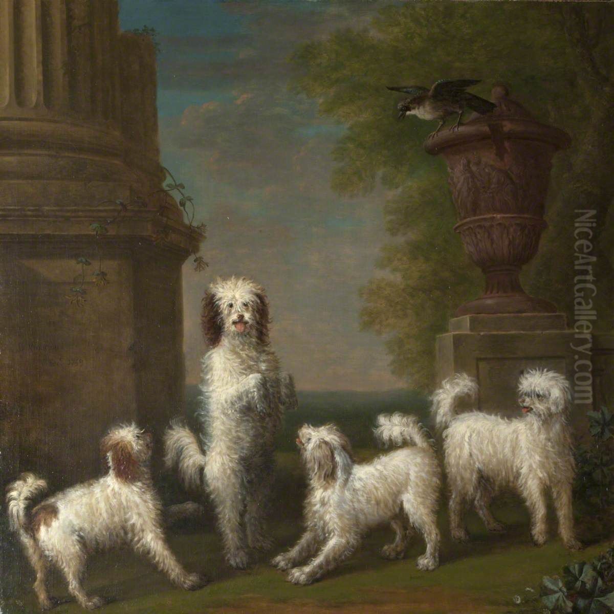 'Lusette', 'Madore', 'Rosette' and 'Moucheby' Oil Painting by John Wootton