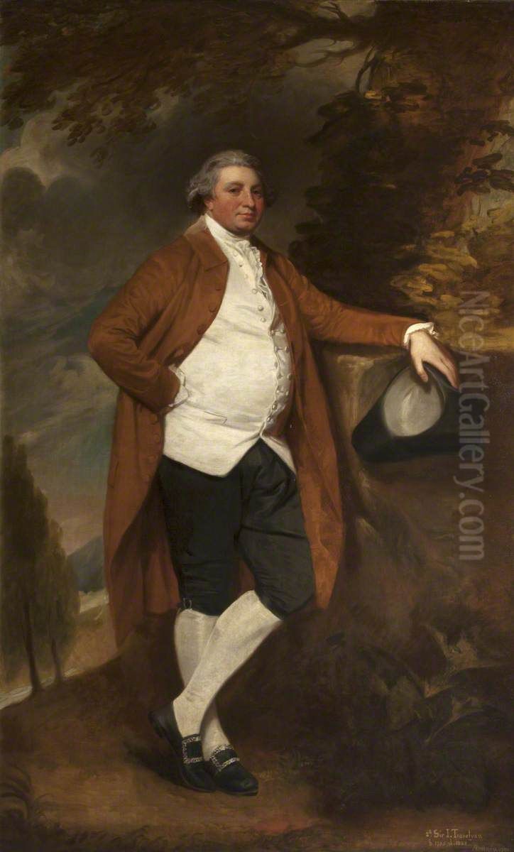 Sir John Trevelyan, 4th Bt (1734-1828) Oil Painting by George Romney