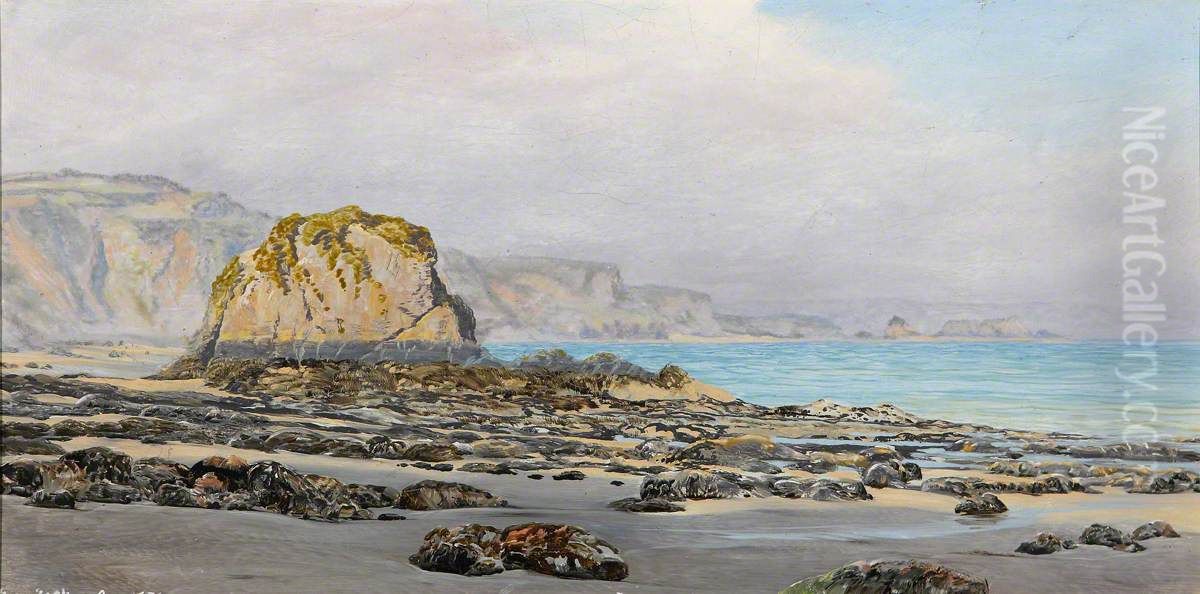 Skag Rock, Pembrokeshire Oil Painting by John Brett