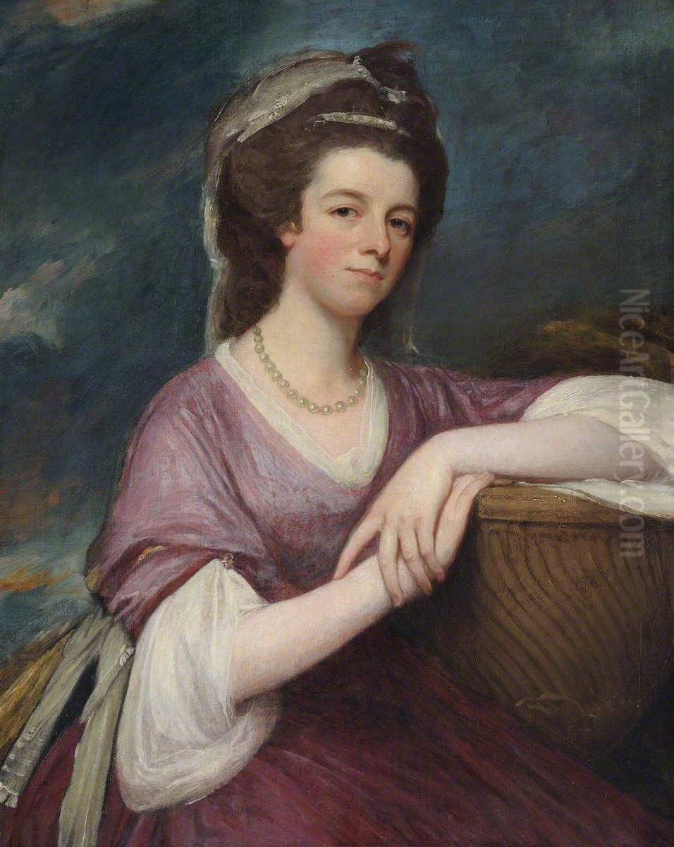 Mrs Agneta Yorke (1740-1820) Oil Painting by George Romney