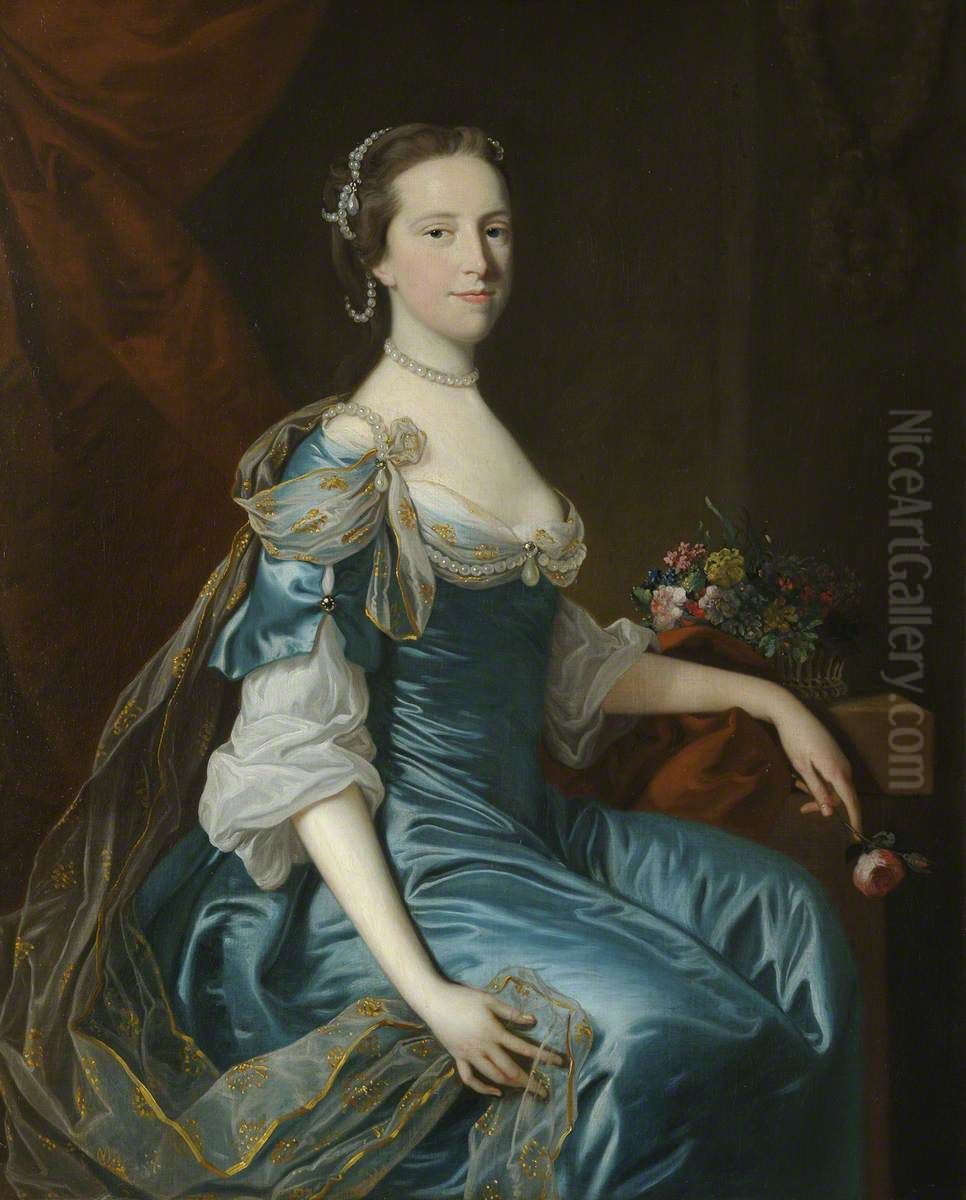 Catherina Freman, The Hon. Mrs Charles Yorke (1736/7-1759) Oil Painting by Thomas Hudson