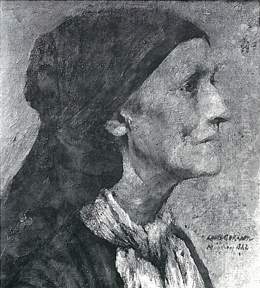 Alte Frau Oil Painting by Lovis (Franz Heinrich Louis) Corinth