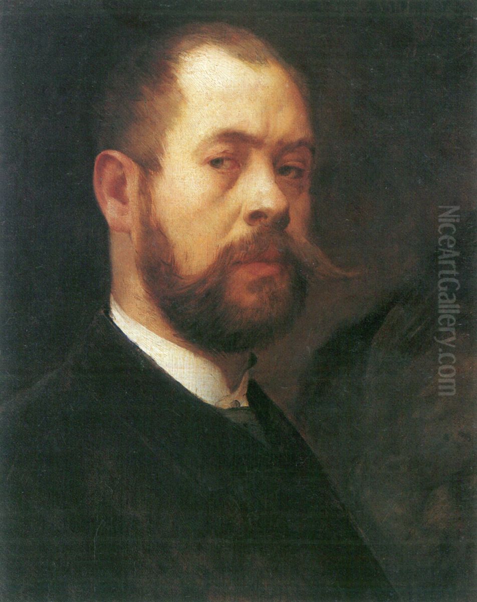 Self Portrait Oil Painting by Lovis (Franz Heinrich Louis) Corinth