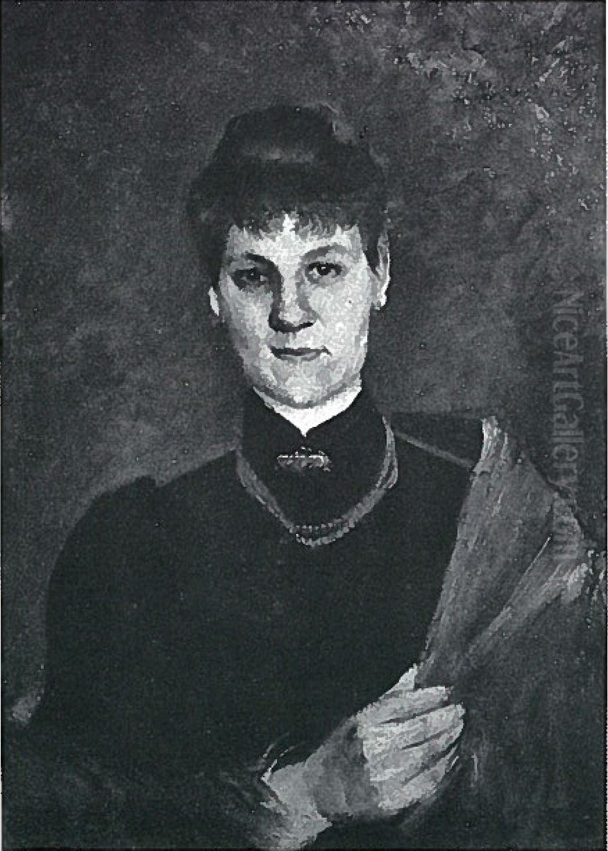 Portrat einer Frau mit Korallenkette Oil Painting by Lovis (Franz Heinrich Louis) Corinth