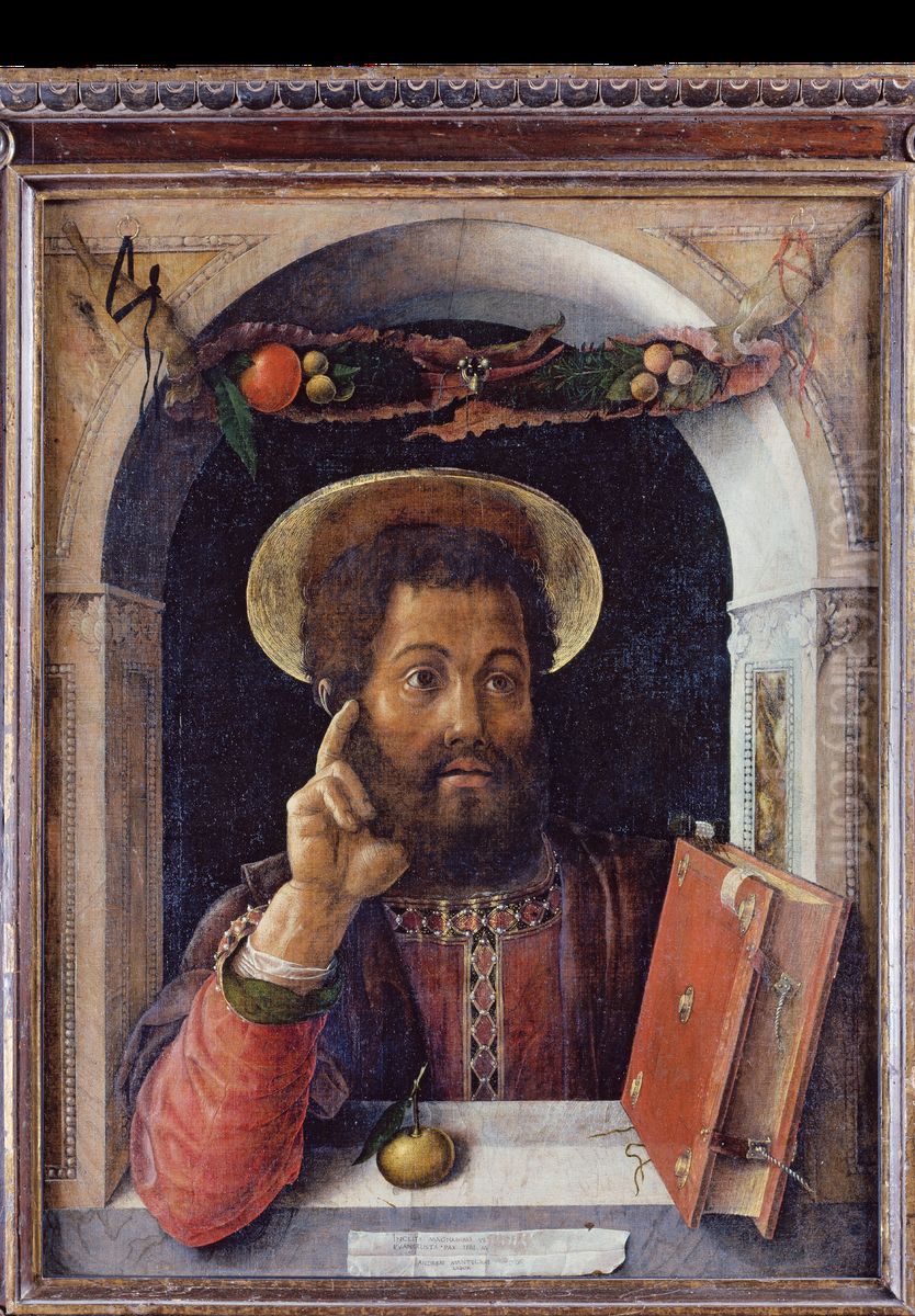 St Mark the Evangelist Oil Painting by Andrea Mantegna
