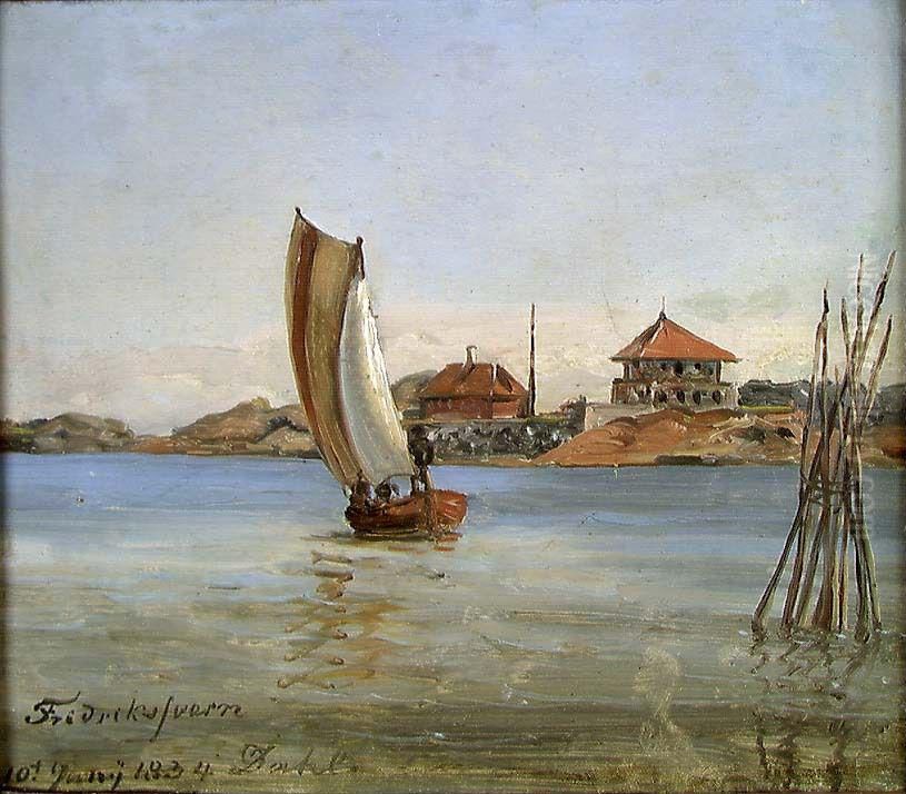 The Citadel of Stavern Oil Painting by Johan Wilhelm Ludwig Dahl
