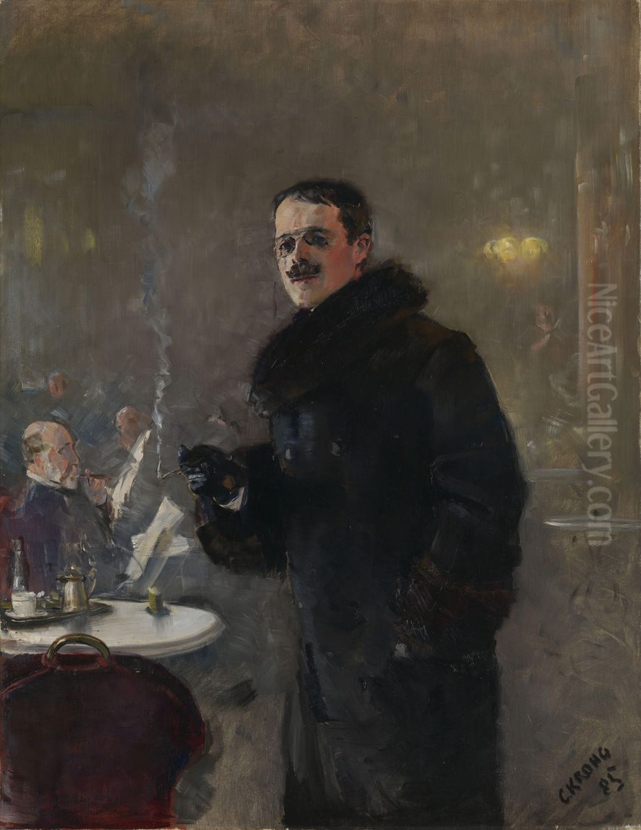 Maleren Gerhard Munthe Oil Painting by Christian Krohg