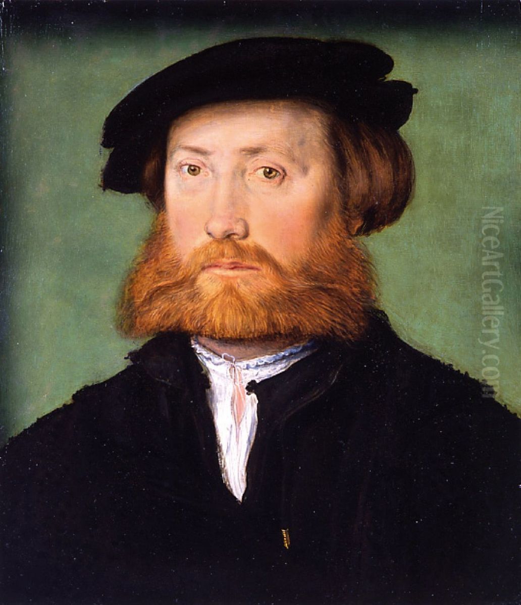Portrait of a Man with Red Beard Oil Painting by Corneille De Lyon