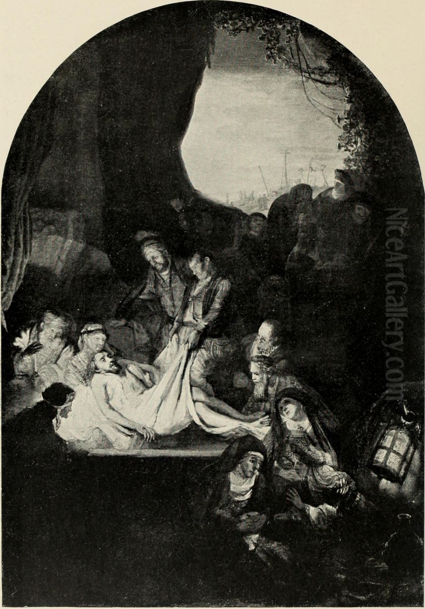 The Entombment Oil Painting by Rembrandt