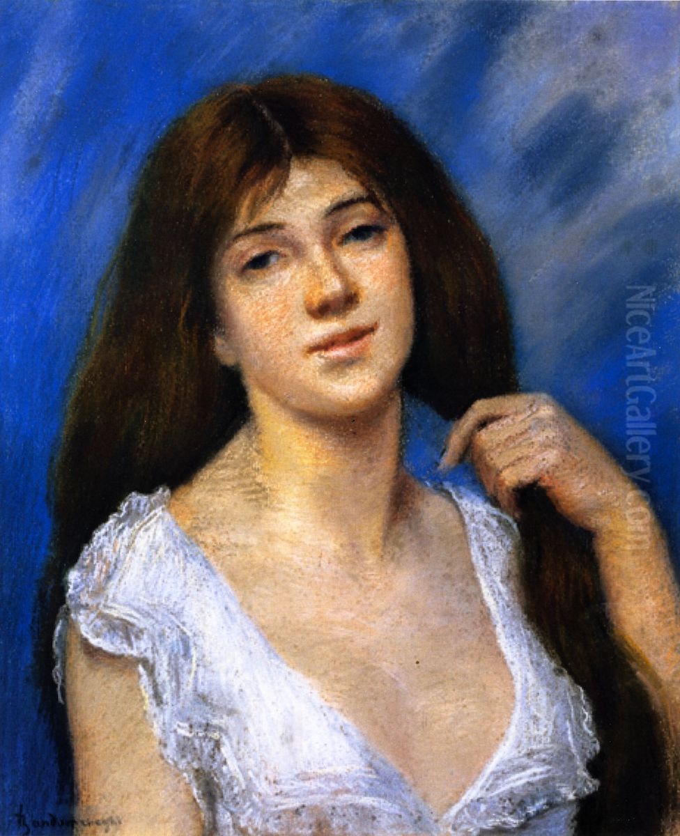 The Coiffure Oil Painting by Federico Zandomeneghi