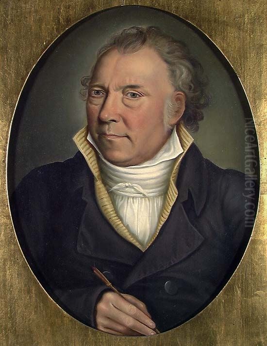 Selvportrett Oil Painting by Frederik Petersen