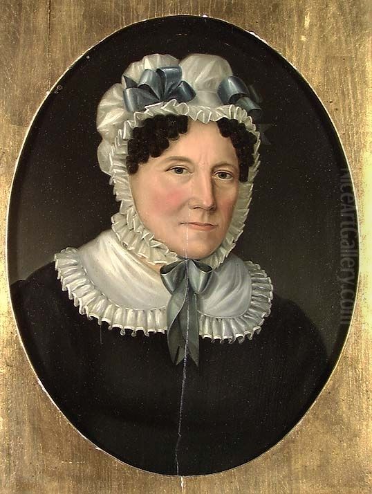 Portrait of the Artist's Wife Sigrid, b. Bjerke Oil Painting by Frederik Petersen