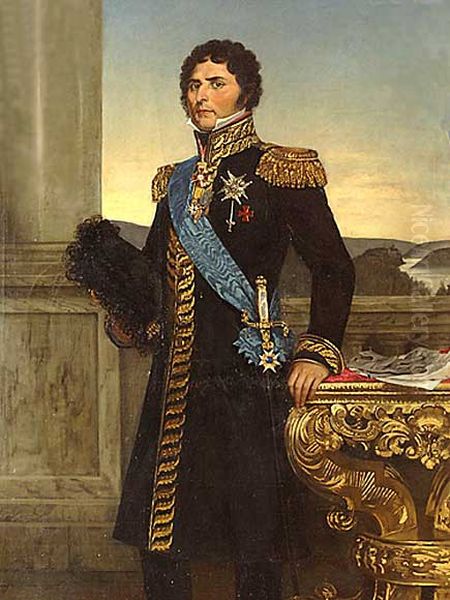 Portrett av Kong Carl XIV Johan Oil Painting by Catherine Engelhart