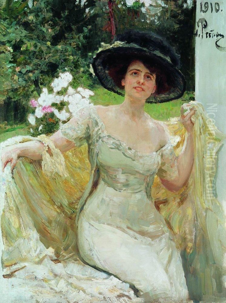 Portret artistki Belly Gorskoj Oil Painting by Repin Iliya