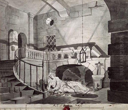 The Captive King Oil Painting by Joseph Wright of Derby